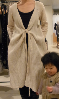 リネンローブワンピ